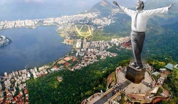 Μουντιάλ 2014: Ο Ζορμπάς στη θέση του... αγάλματος του Ιησού στο Ρίο
